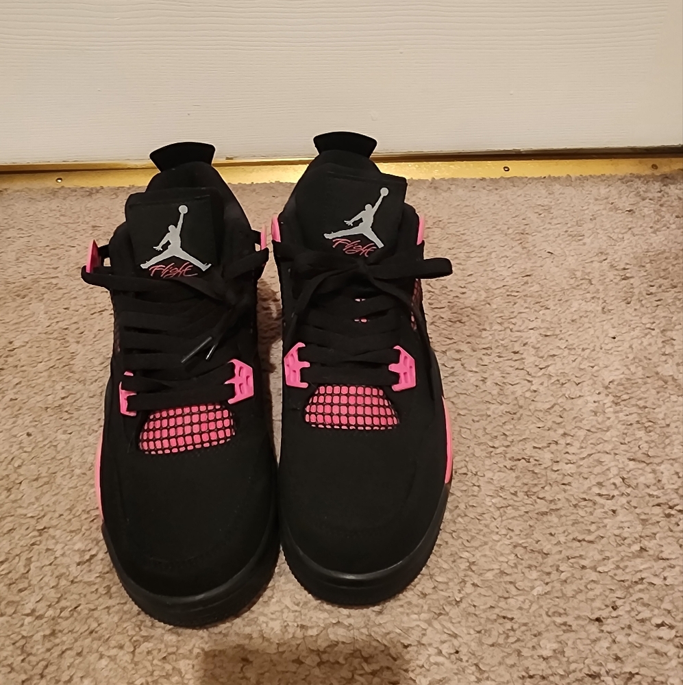 Jordan Athletic Shoes Black and Pink